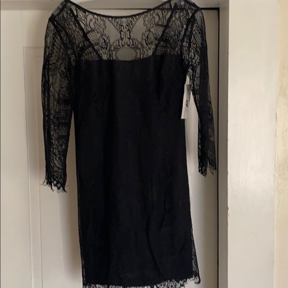 Black lace dress